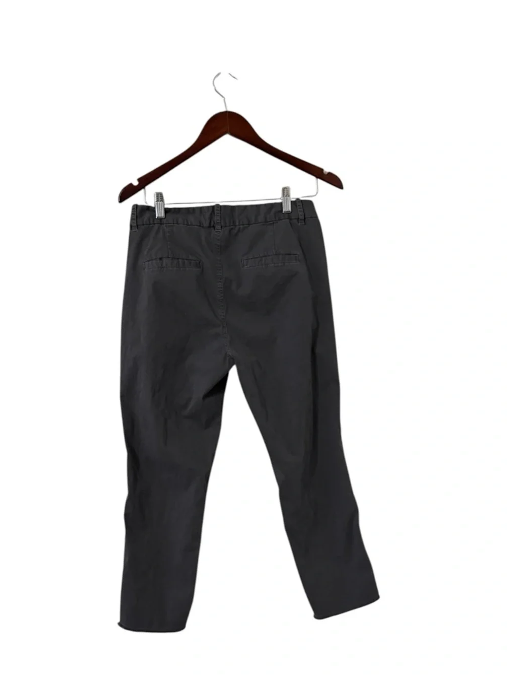 NILI LOTAN East Hampton Gray Slim Straight Trousers Pants Chinos